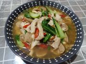 Gambar tumis jamur tiram pakcoy