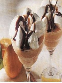 Una foto de Mousse de naranja