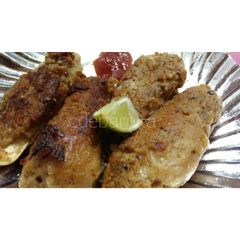Oats soya chaap tikka A picture of Oats soya chaap tikka.