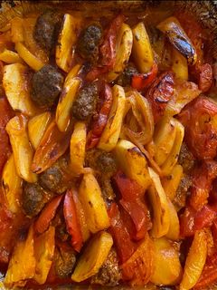 صورة لوصفة كفته بالبندورة