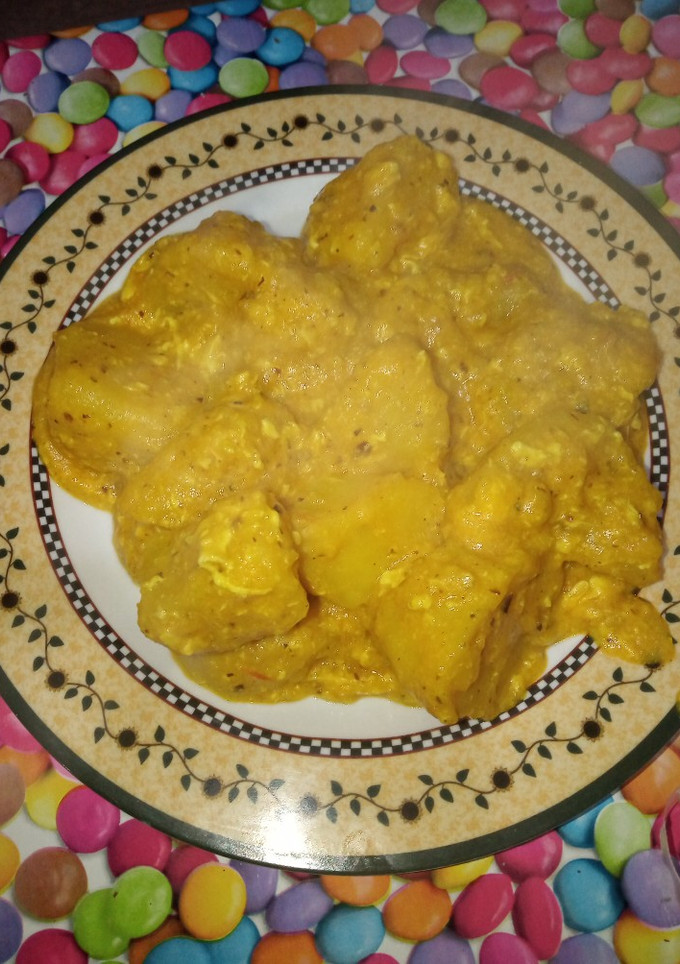 Una foto de Papas en ajopollo