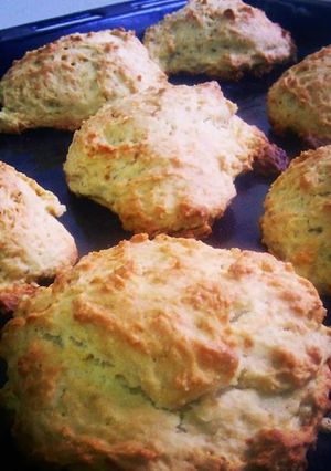 A picture of Lemon Rock Muffins.