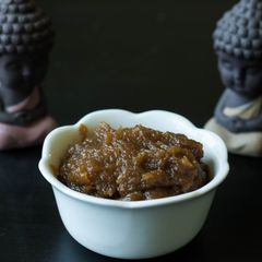 A picture of Chakka Varatti or Jackfruit Preserve.