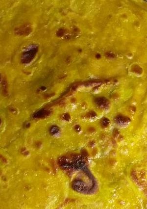 A picture of Pumpkin Chapatis.