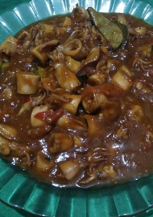 Foto resep Cumi Asin Saos Padang