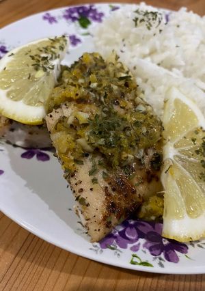 Foto resep Butter Garlic Lemon Zest Mahi Mahi (No Oil)