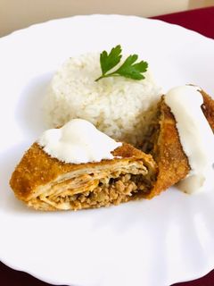 Hortobágyi húsos palacsinta rántva recept fotója