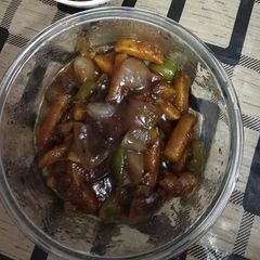 A picture of Honey chilli potato.