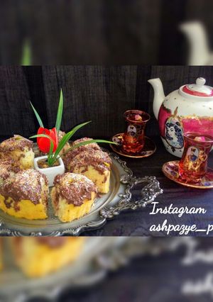 عکسی از دستور کیک بدون تخم مرغ بدون فر 🌸