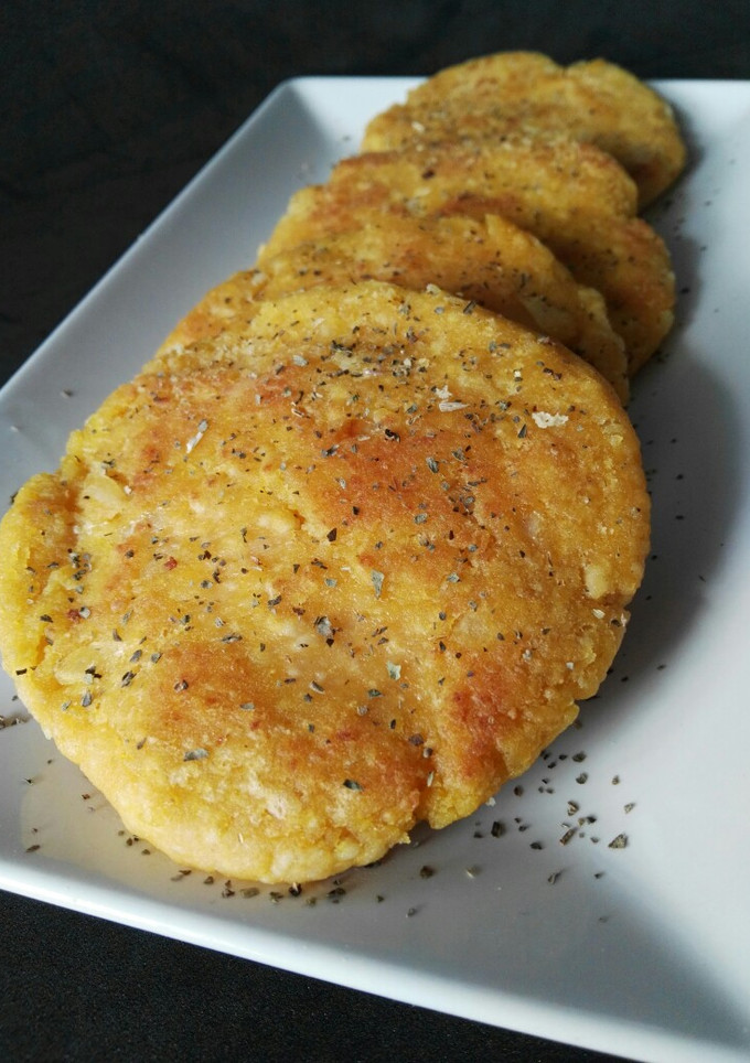 Una foto de Burger de calabaza y tofu
