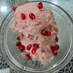 A picture of Strawberry walnut dates ice-cream.