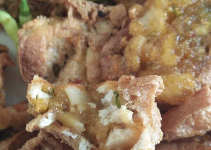 Cara bikin Tahu isi aci pedas Cara bikin Tahu isi aci pedas