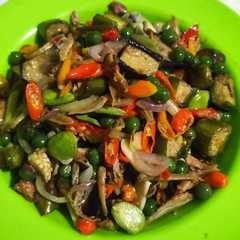 รูปของ Terong Tumis Teri Petai