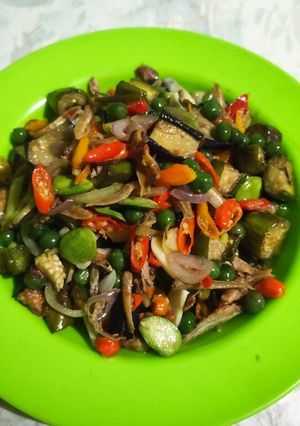 Foto resep Terong Tumis Teri Petai
