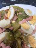 Judías Verdes con Huevo Duro y Bacon