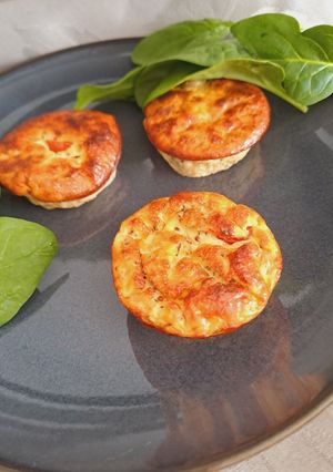 Une photo de Flans tomates / olives