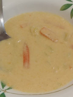 Una foto de Crema de puerros