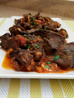 Una foto de Asadura al ajillo pastor/receta típica canaria