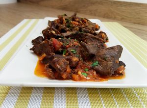 Una foto de Asadura al ajillo pastor/receta típica canaria