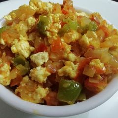 A picture of Paneer Capsicum Bhurji.