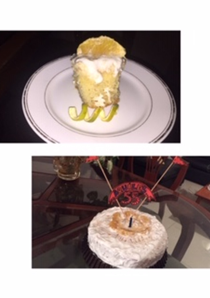 Una foto de Torta Fría de Naranja (Rellena)