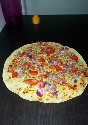A picture of Masala papad.