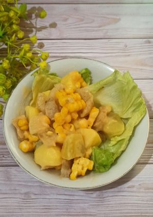 Foto resep Salad ubi yacon kentang jagung