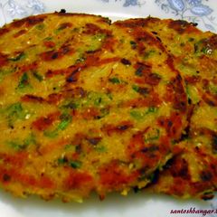 A picture of Maize flour raddish pratha.