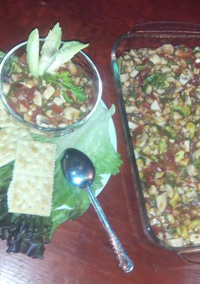Una foto de Ceviche de champiñones