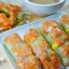 A picture of Vietnamese Spring Roll | Risol Sehat a la Vietnam.