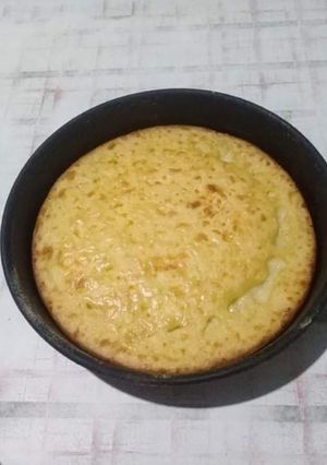 Una foto de Fainá de queso licuado