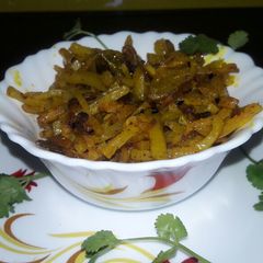 A picture of Mula aloo ki chorchori.
