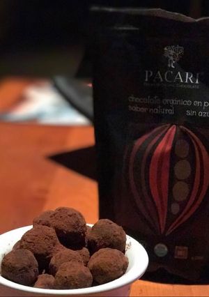 Una foto de Trufas crudiveganas-raw truffles
