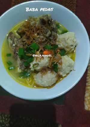 Foto resep Bakso balungan pedas (baba pedas)