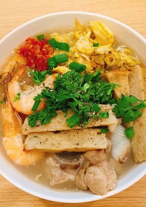 Hình của món Bánh canh cua bột lọc.
