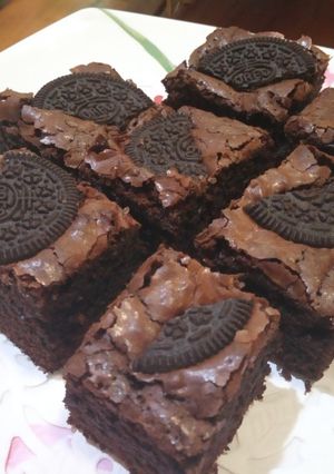 Foto resep Brownies panggang shiny crust bahan simpel