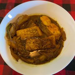 Bangali maacher jhol (simple bengal fish curry) A picture of Bangali maacher jhol (simple bengal fish curry).