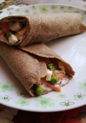Teljes kiőrlésű tortilla recept fotója