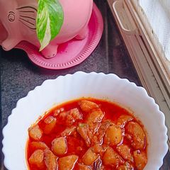 A picture of Kashmiri Style Pumpkin al Rogan Josh.