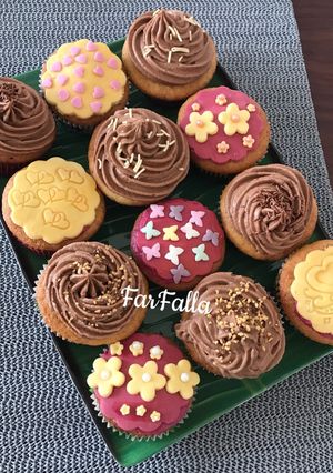 صورة لوصفة كب كيك الڤانيليا 🧁