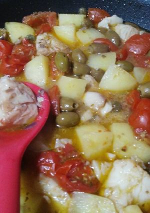 Foto di Baccalà in umido con patate e olive