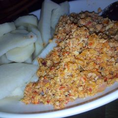 Scrambled egg sauce A picture of Scrambled egg sauce.