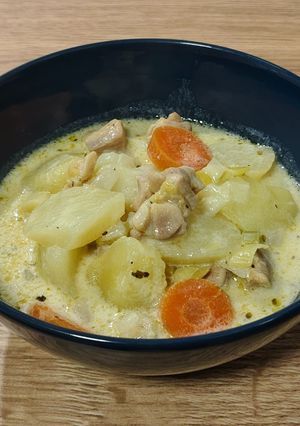 Una foto de Hoy, cocina belga: Waterzooi de pollo