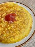 Tortilla de croissant con jamón ibérico