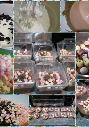Hình của món Chocolate mousse với mashmallow chỉ với 3 nguyên liệu.