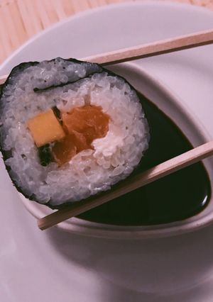 Una foto de Sushi casero