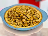 Tarta de manzana con crumbles