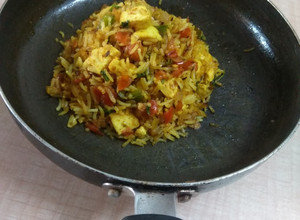 A picture of Paneer Tava Pulao.