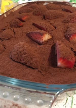 A picture of Classic Strawberry Tiramisu.
