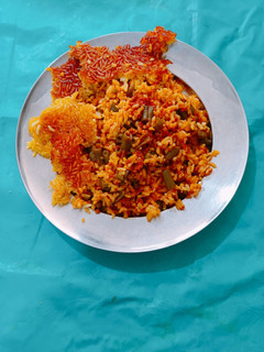 عکسی از دستور لوبیا پلو